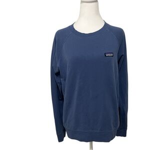 Women’s Patagonia crewneck, pullover sweatshirt, size medium color blue